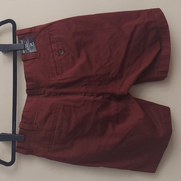 J.CREW Factory 9in Flex Gramercy Chino Burgundy Shorts - Picture 8 of 11